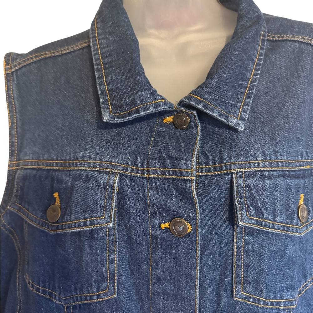 CASUAL DENIM SLEEVELESS TOP and/or VEST PLUS: 22 #D - Picture 2 of 8